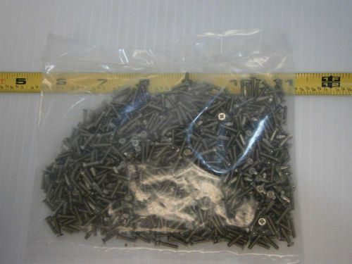 Nas662cr-7 2-56 x 7/16&#034; flat head machine screw phillips ss lot of 950 #534 for sale
