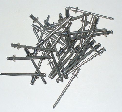LOT OF  2500 pop rivets stainless Steel SS 1/8&#034; dia x  1/8 long head dia. .240&#034;