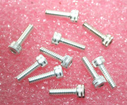 Silver plated screws hd4-40 x 3/8l - lot of 10  ( 28z301 ) for sale