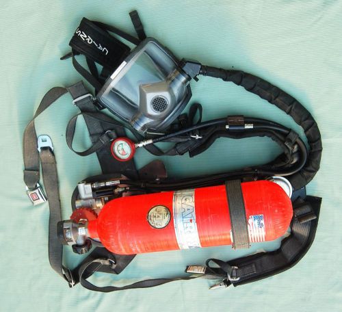 Cairns air pioneer 4500 psi scba harness mini-hud tank mask regulator for sale