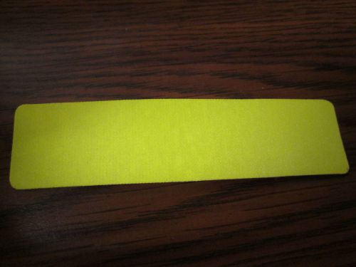 Fire helmet adhesive scotchlite strips, 1&#034; x 4&#034;, lime/yellow, new for sale