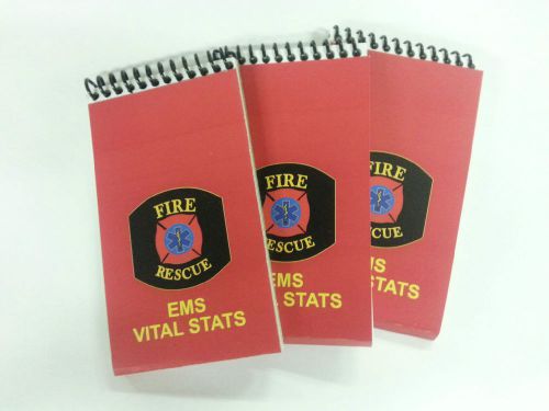EMS Vital Stats Notepad 3 Pack