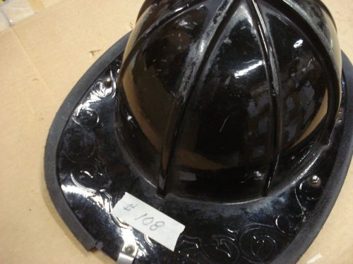 Cairns 1010 black helmet + liner firefighter turnout fire gear ......#108 for sale