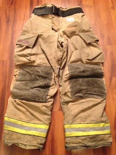 Firefighter pbi gold bunker/turn out gear globe g extreme used 36w x 30l 2005 for sale