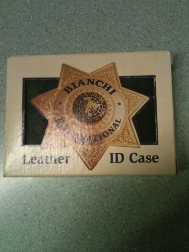 Bianchi Leather Police ID Badge Case NEW