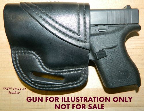 Gary C&#039;s Avenger LEFT HAND OWB &#034;XH&#034; HOLSTER Glock 42  .380  eXtra Heavy Leather