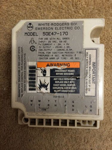 White Rodgers Ignition Control 50E47-170  / Amana C6411102  HVAC NB
