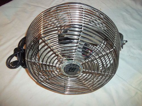 VINTAGE TPI INDUSTRIAL METAL 12&#034; FAN WITH 3 SPEED