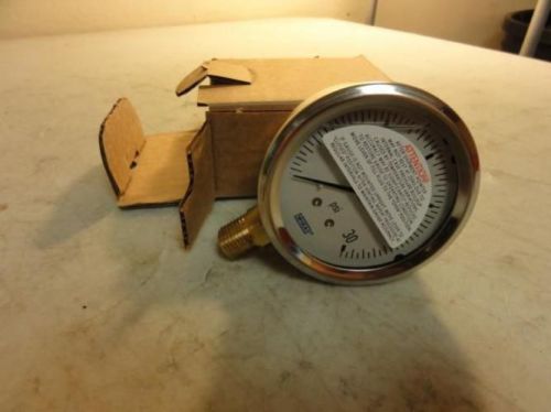 80114 new in box, wika 9767045 pressure gauge 1/4&#034;npt 30psi, lower mount for sale