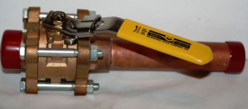 1&#034; milwaukee 600# wog brnz socket x butt weld ball valve new for sale
