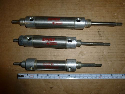 3 PC LOT OF BIMBA  DOUBLE END, AIR CYLINDERS USED