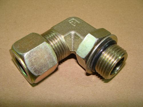 New parker 12 c5bu-s 3/4&#034; sae - orb 90 degree connector compression tube fitting for sale
