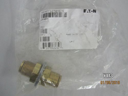 Eaton weatherhead 1874x6x6 brass ca360 air brake tube fitting 3/8&#034; tube od x 3/4 for sale