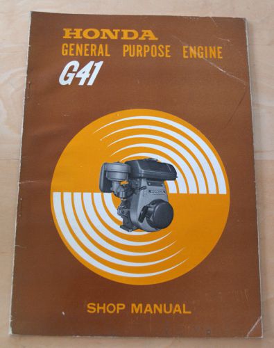 OEM Honda General Purpose Engine G41 Shop Manual