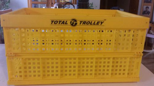 Total trolley tt collapesible yellow crate for sale