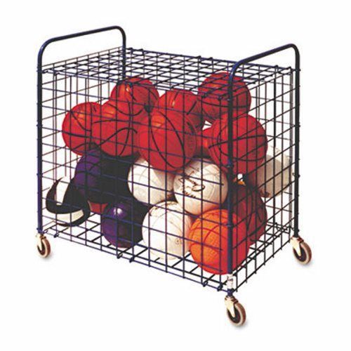Champion Sports Lockable Ball Storage Cart, 24-Ball Capacity, Black (CSILFX)