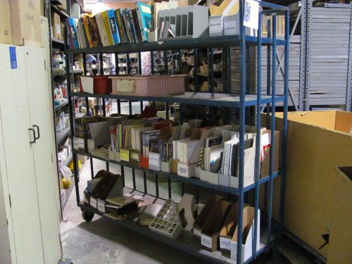 Heavy duty cart shelf on casters   74&#034;w x 75&#034;h x 24&#034;d for sale
