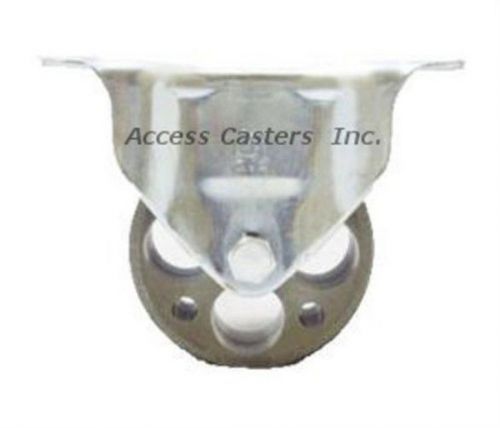3pussr 3&#034; x 1-1/4&#034; rigid plate caster, steel wheel, 250 lbs capacity for sale