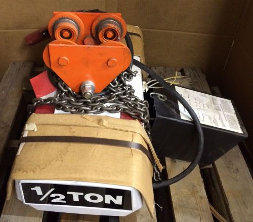 Coffing 1/2 Ton Electric Chain Hoist ~ Dual Voltage 230/460 with Duff TL-1000