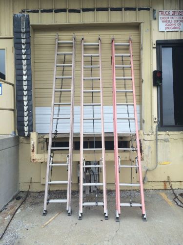 3 20&#039; 300lb Werner Extention Ladders