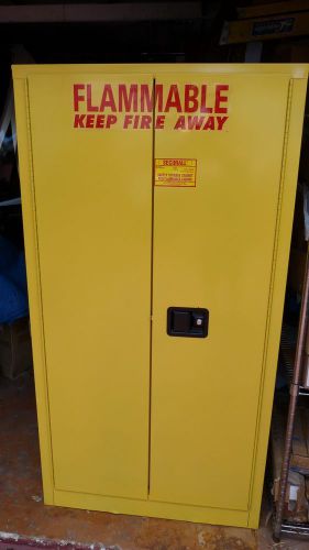 NEW SECURALL W1040 Hazardous Waste Cabinet, 60 Gal., Yellow