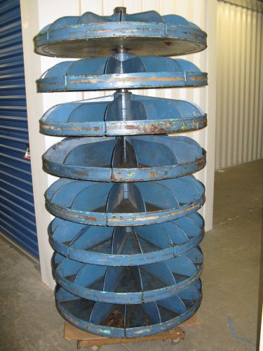 Vintage screw bin rotabin 8 rotary tiers, frick gallagher wellston ohio usa for sale