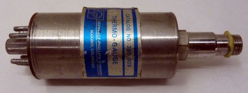 GRANVILLE-PHILLIPS THERMO-GAUGE 260-009 W/ 1/8&#034; PIPE THREAD FITTING