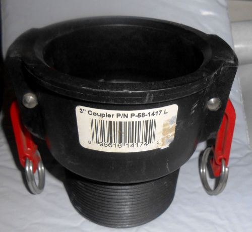 Pacer pump 58-1417l 3&#034; male quick connect coupler kam-lock hose type f or b? cam for sale