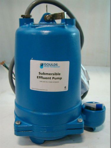 ITT Goulds Submersible Effluent Pump 1/2HP RPM3450 1.7Amps 460V WE0534H