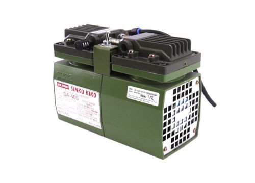 Ulvac sinku kiko da-40s 46l/min 150torr dual-head/1-stage diaphragm vacuum pump for sale