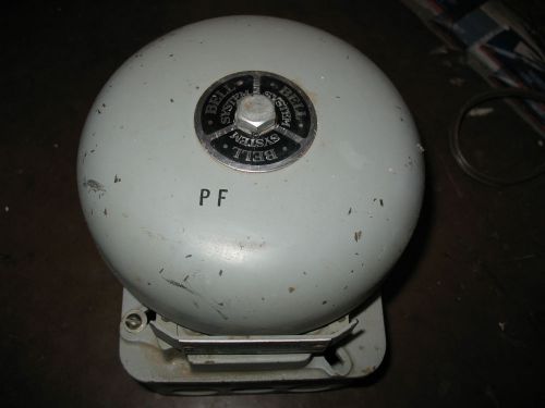 Vintage wheelock signal bell system ks-5595-l10 6&#034; alarm system telephone for sale