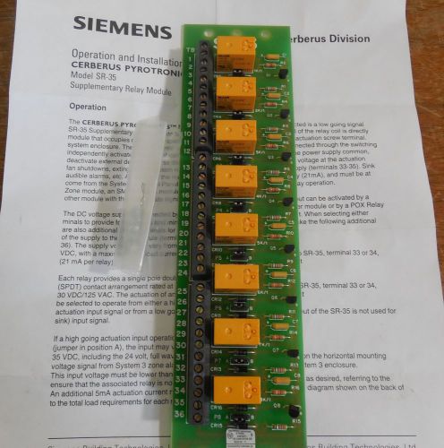 NEW Cerberus Siemens SR-35 Supplementary Relay Module for SYSTEM 3 Control Panel