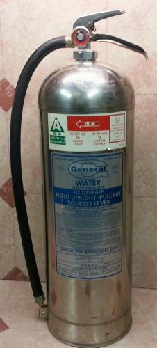 General Fire Extinguisher WS900 2.5 gallon Stainless Water WORKS GREAT TESTED
