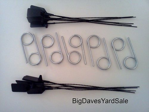 10 -  Fire Extinguisher LOCK PINS  and  12 - TAMPER SEALS   (Black)