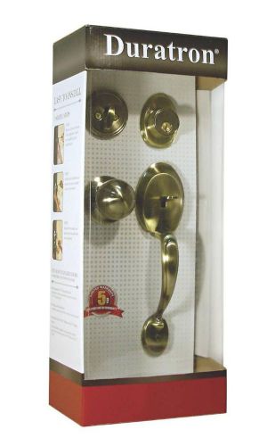 Duratron® classic front entry door handleset / lock set bronze color for sale