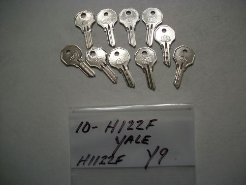 Locksmith LOT of 10, Key Blanks Dominion H122F, H1122F, Y9 for YALE Locks