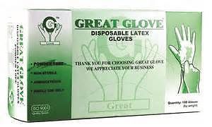 Great glove latex powder free large size for sale
