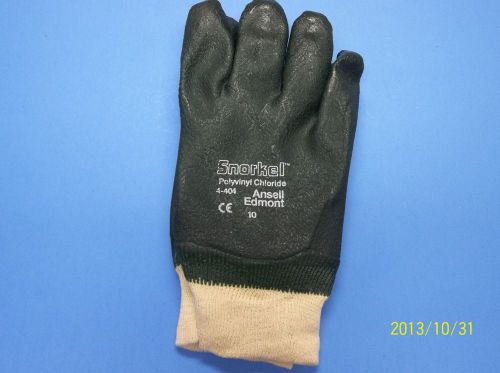2 pairs ansell edmont polyvinyl chloride snorkle gloves size 10 gutter cleaning for sale