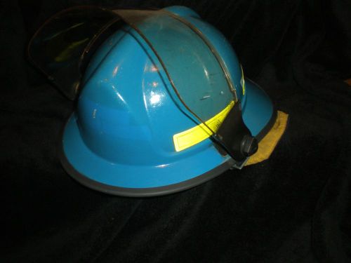 Morning pride hdo fire helmet, blue, modern for sale