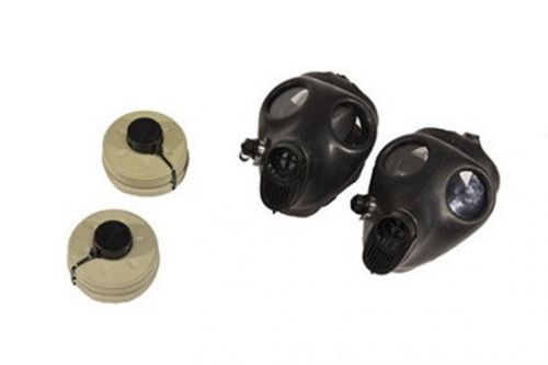 Gas Mask Family Kit – 2 Adult Survival Gas Mask w/ 40mm NBC Filter Filter