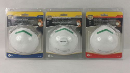 Lot of 3 assorted sperian respirator masks for sale