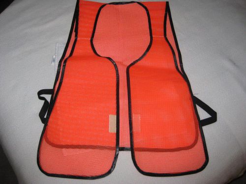 Orange safety vest - for construction, hunting, school, roadside emergencies for sale