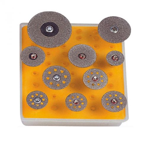Professional DMD 10Pcs Mini Diamond Saw Set rotary cutting wheel discs LX04306