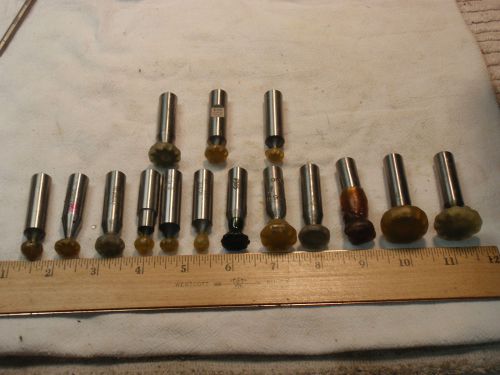 15 piece keyway woodruff keyseat cutter all in wax excellent condition machinist for sale