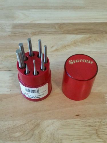 Starrett drive pin punch set of 8 brand new for sale