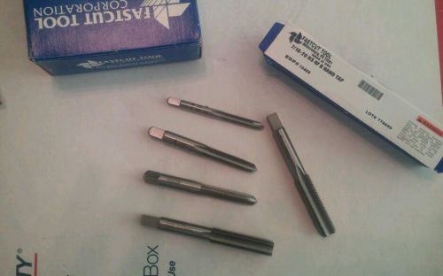 Set of 5 new machinist grade taps fine thread - fastcut usa 12-28 to 7/16-20 lot for sale