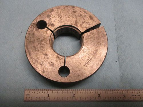 1 5/16 12 UN 3A GO ONLY THREAD RING GAGE 1.3125 P.D. = 1.2584 ROYAL TOOLING SHOP