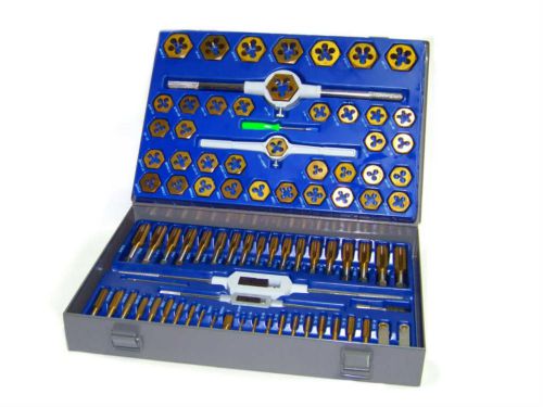 New 86pc Tap and Die Combination Set Tungsten Steel Titanium SAE AND METRIC