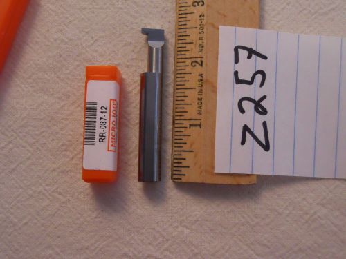 1 NEW MICRO 100 CARBIDE RETAINING RING GROOVING TOOL RR-087-12 (Z257)