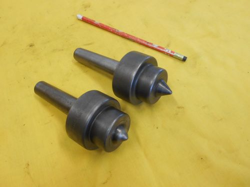Two - 3 morse taper live lathe centers engine metal holder tool mt sturdi-matic for sale